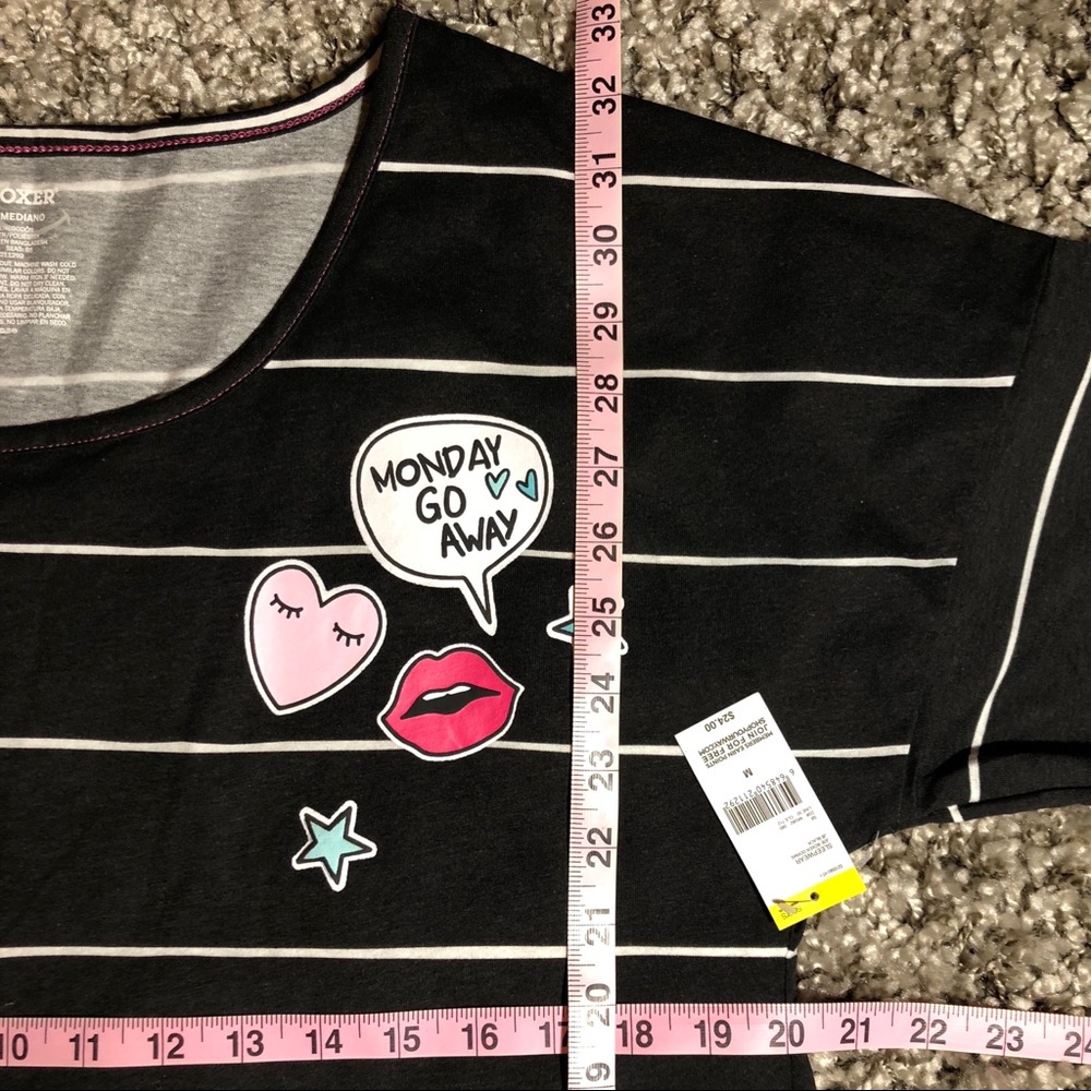 NWT OVERSIZED MONDAY GO AWAY OVERSIZED SLEEP SHIRT - Picture 7 of 10